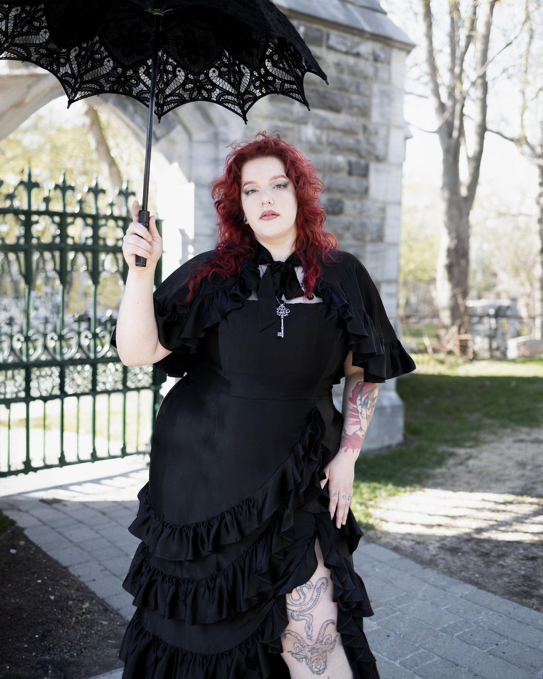 The Katarina Corset Dress & Capelet | Shop Now – Blackwood Castle