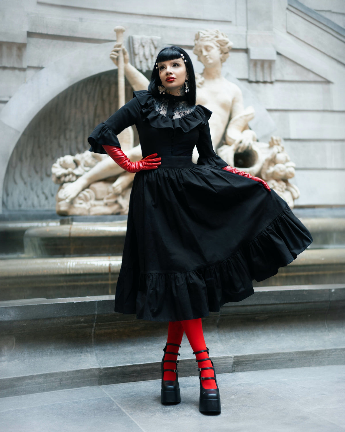Black Victorian Dress | The Edith Skirt | Black Wood Castle