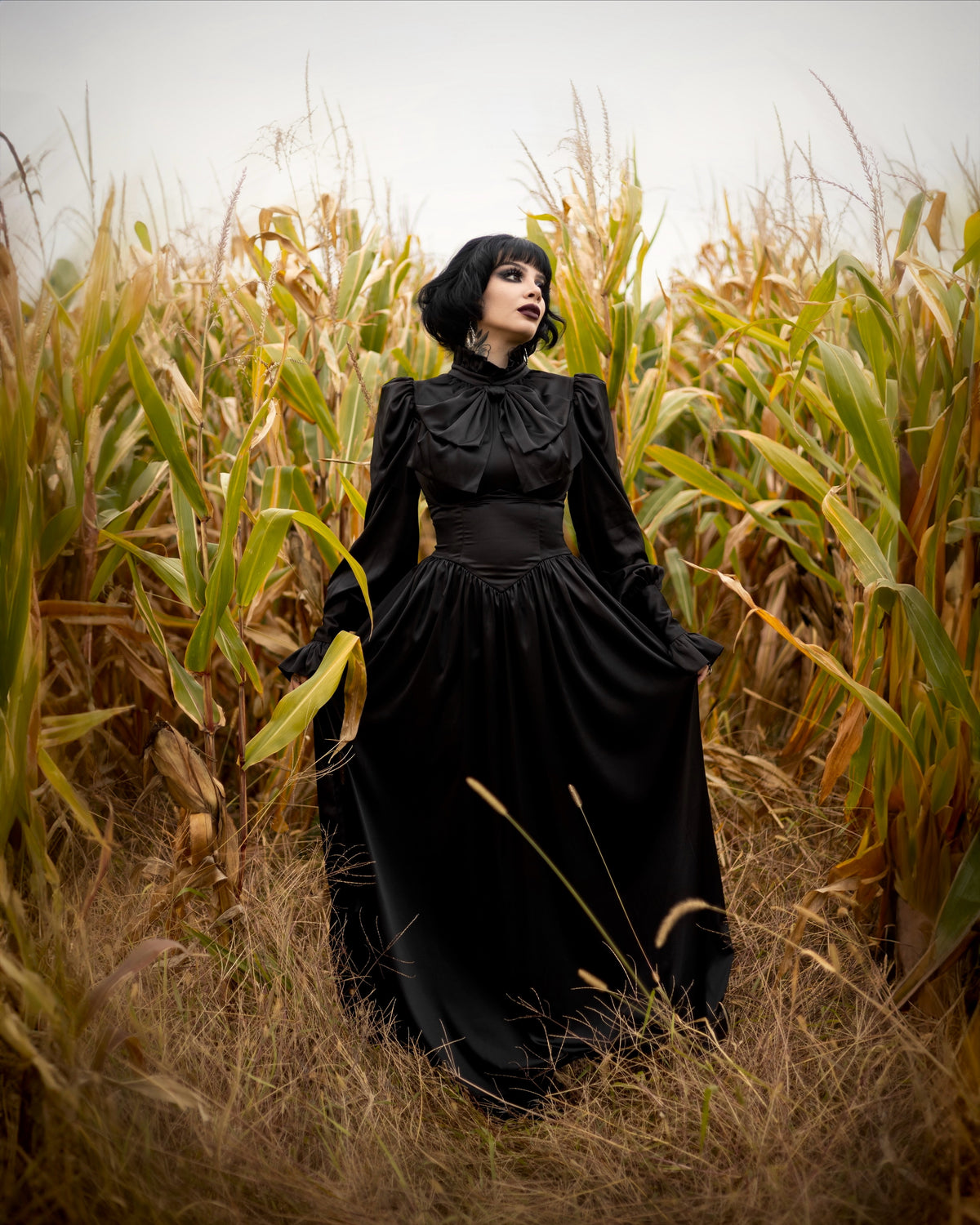 Black Gothic Dress | The Ophelia Dress | Black Wood Castle