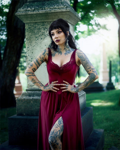 The Lydia - Burgundy - without pockets