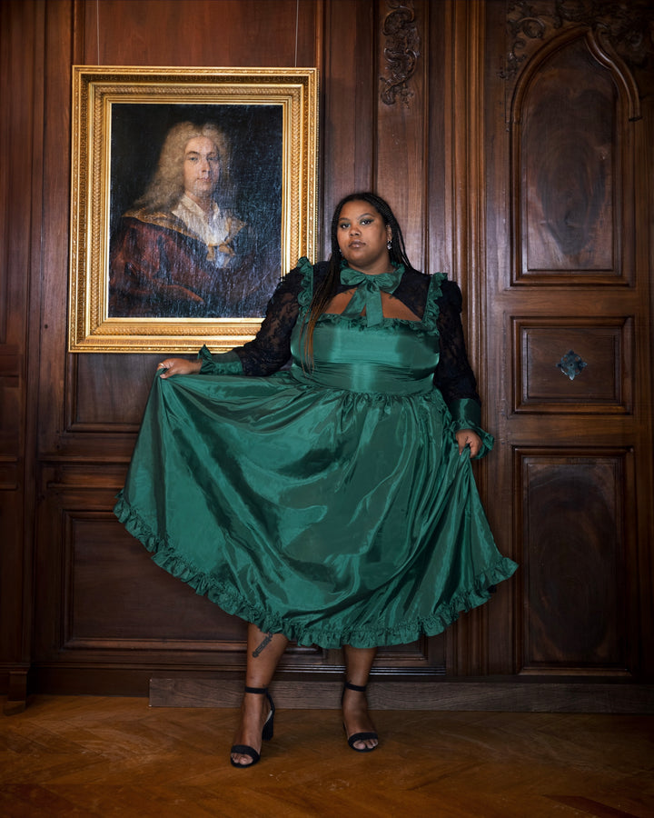 The Ophelia Dress in Emerald | Blackwood Castle
