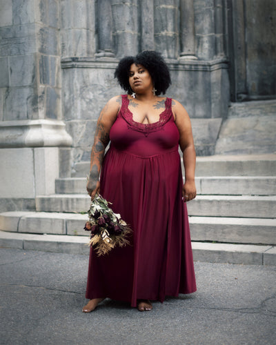 The Lydia - Burgundy - without pockets