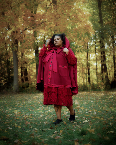 The Elizabeth Cloak - Crimson