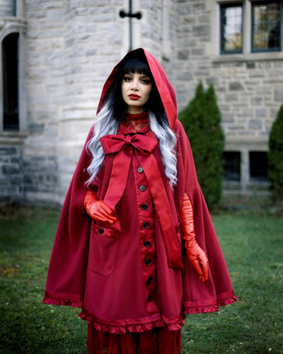 The Elizabeth Cloak - Crimson