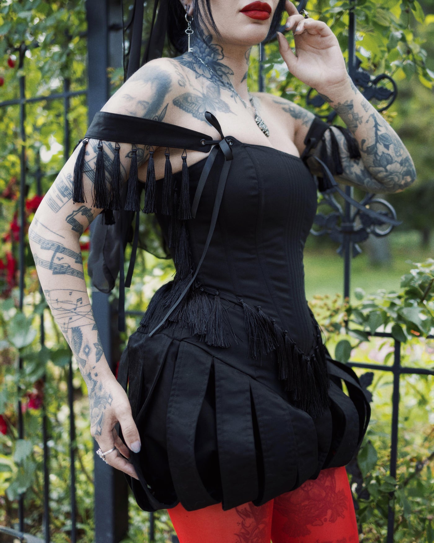 The Isolde Tasseled Corset | Shop Now at Blackwood Castle