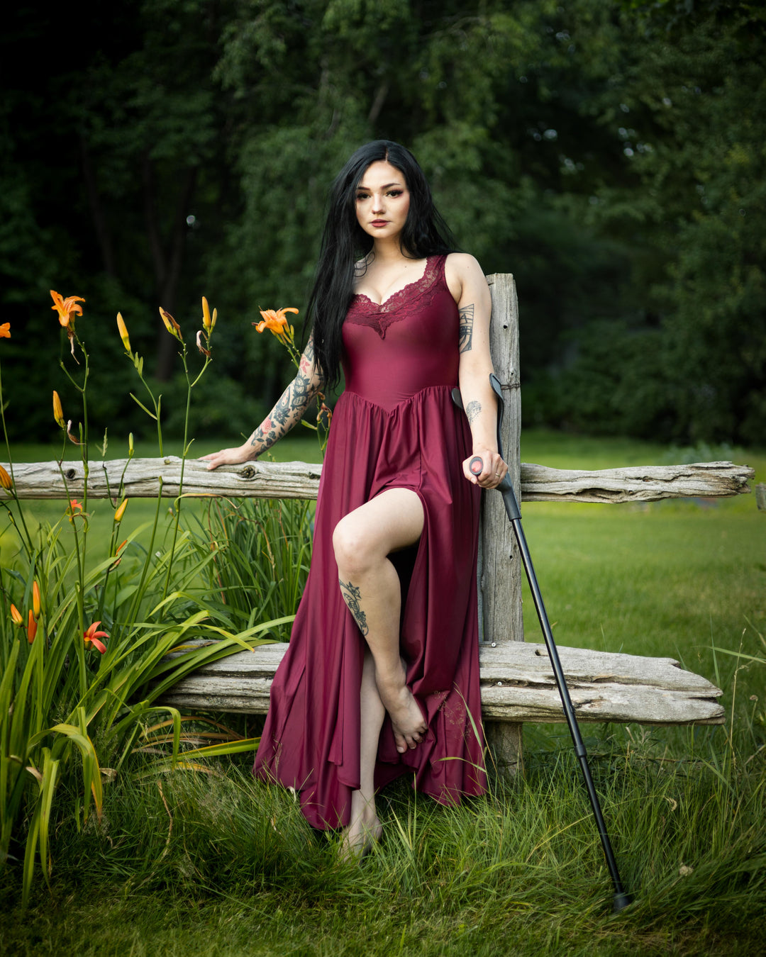 burgundy gothic dress The Lydia in New With Tags Sierra Merino Wool Tank Flowing sheer bells with Color:Lime-Green